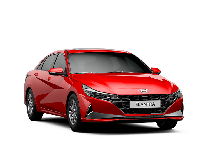 Hyundai Elantra Fiery Red 