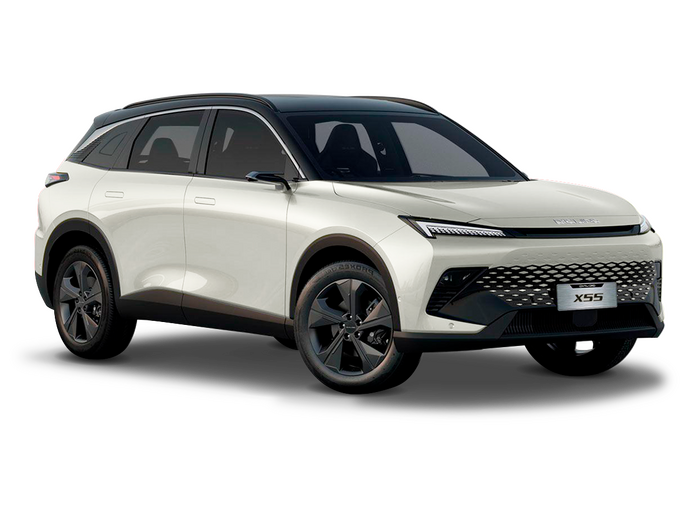 BAIC X55 Белый металлик с чёрной крышей